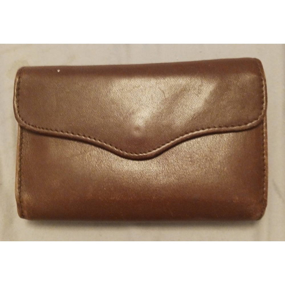 Wilsons Leather Women's Brown Genuine Leather‎ Trifold Wallet